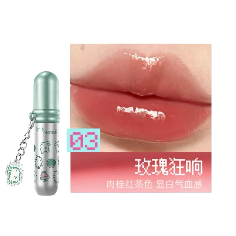 Little Ondine Japan Electronic Pets Cute Surprise Makeup Eyeshadow Lip Tint Eyeliner Pencil Essence Spray Eyebrow Facial Makeup Zpaxo Lipstick 03