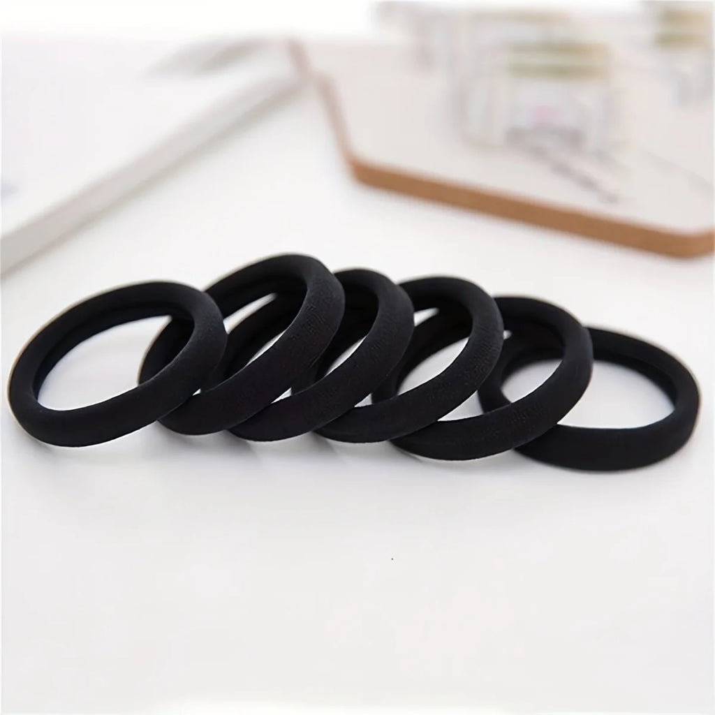 Boho Seamless Elastic Hair Ties 50/100pc – Ponytail Holders Elastic Hair Ties Zpaxo