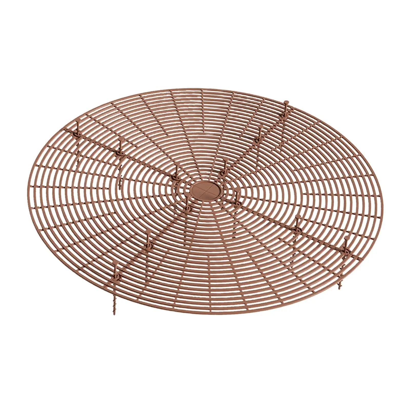 Plant Pot Grid Cuttable Flower Covers Plant Flower Protector Plant Pots Grid Protector Cover for Outdoor Gardening Indoor Zpaxo Coffee 52cm