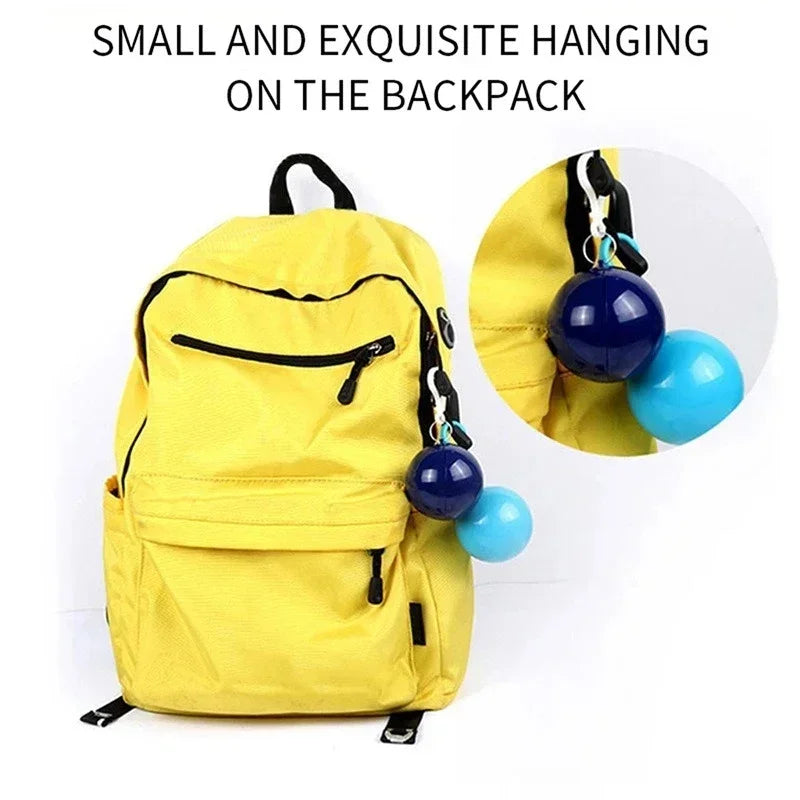 New Portable Disposable Raincoat Keychain Compression Ball Pocket Ball Outdoor Adult Travel Hangable Poncho Camping Gear Zpaxo