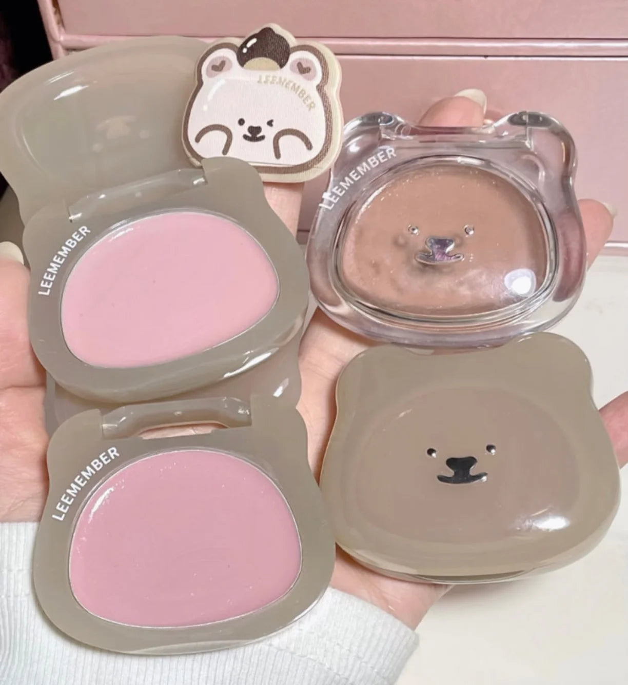 LEEMEMBER Multi Purpose Blush Cream Multi Use Glow Cream Stick Blush Monochrome Pearlescent Makeup Cosmetics Zpaxo