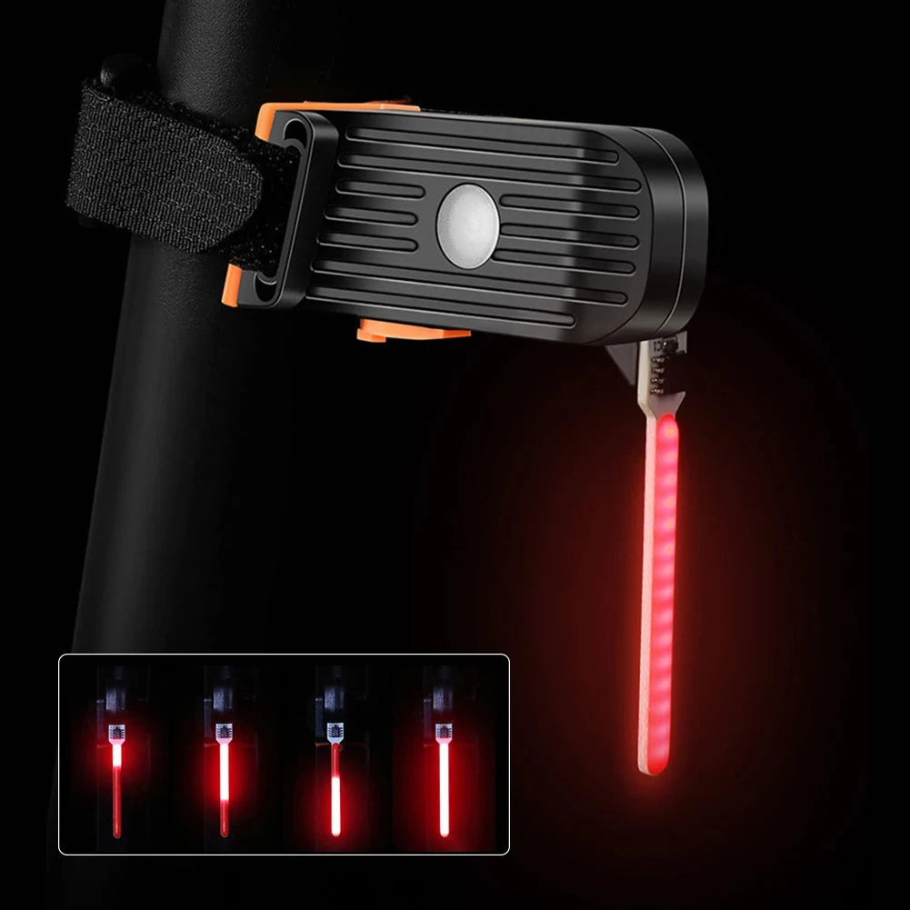 Bike Warning Lights Rechargeable Bicycle Tail Light Multi Light Modes Bicycle Photon Drop Rear Light Creative for Night Riding Zpaxo