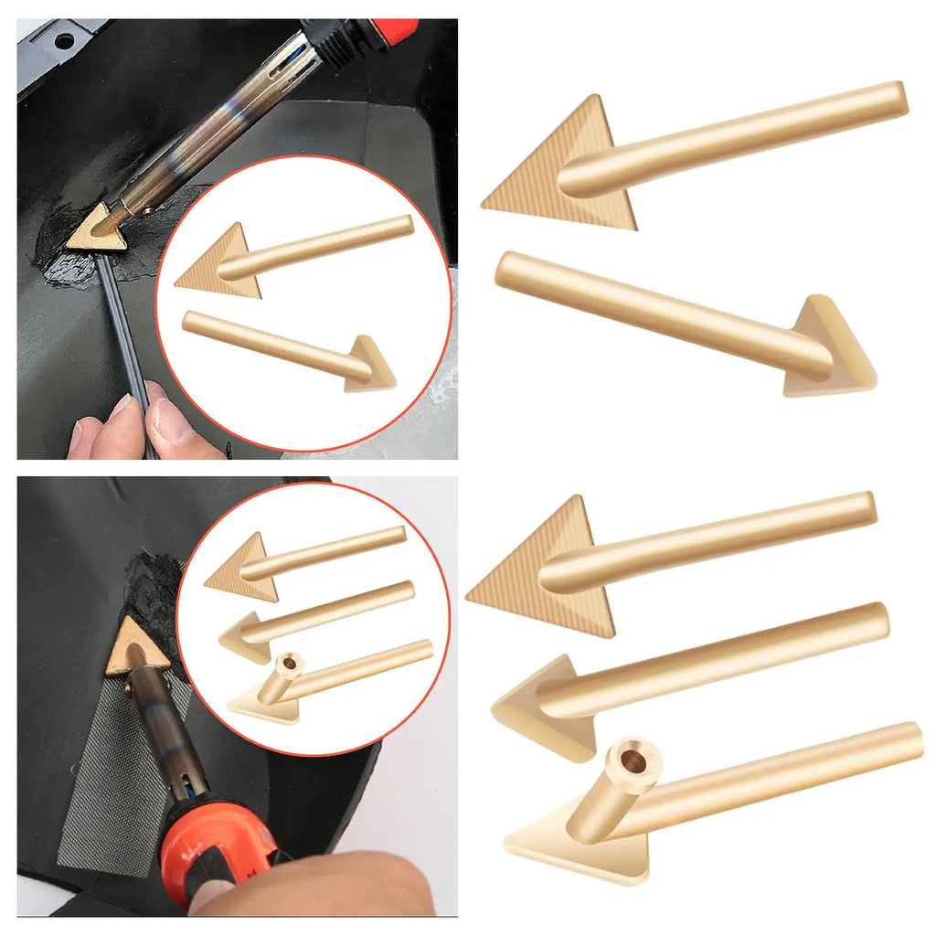 Soldering Iron Head Plastic Welder Tools Copper Smoothing Head for Household Automotive Plastic Components Kayak Repairing Zpaxo