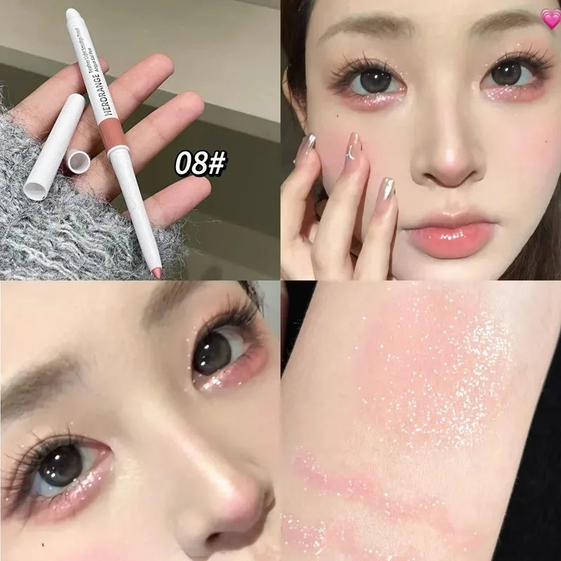 Glitte Lying Silkworm Pen Under Eye Liner Brighten Shadow Makeup