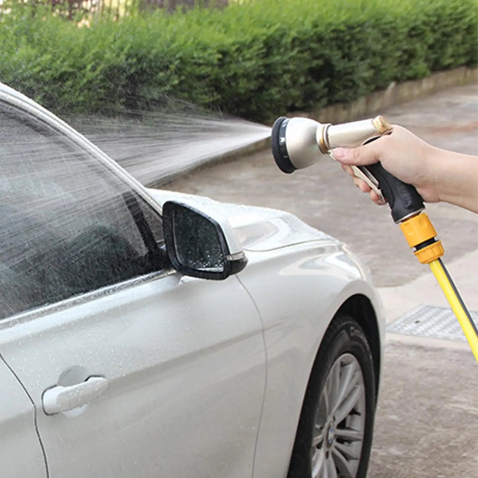 Garden Hose Nozzle High Pressure Handheld Gardening Tools Hose Nozzle Sprayer for Patio Lawn Yard Plants Outdoor Outside Home Zpaxo