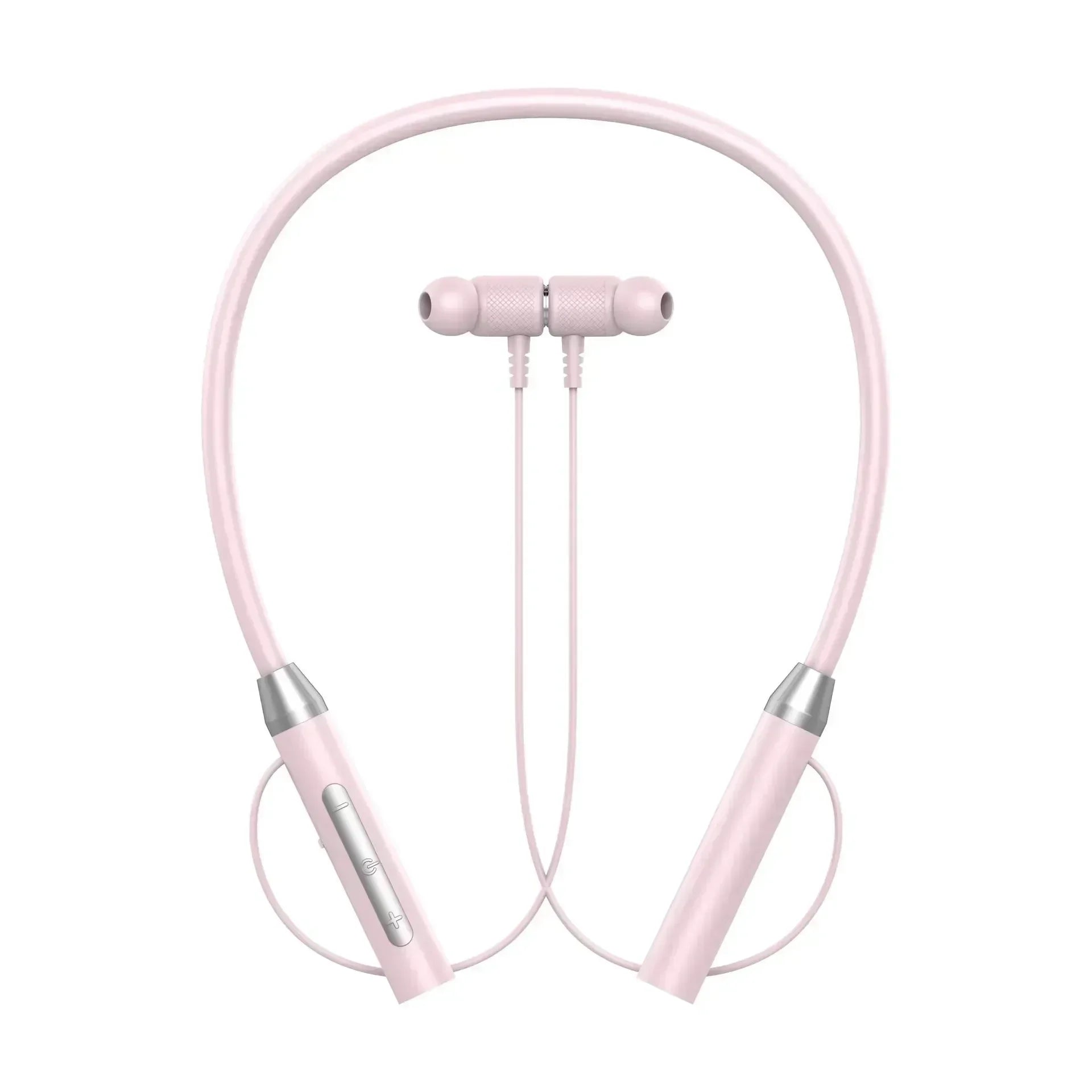 Wireless Headphones Bluetooth Neckband Magnetic Earphones Sport Zpaxo pink