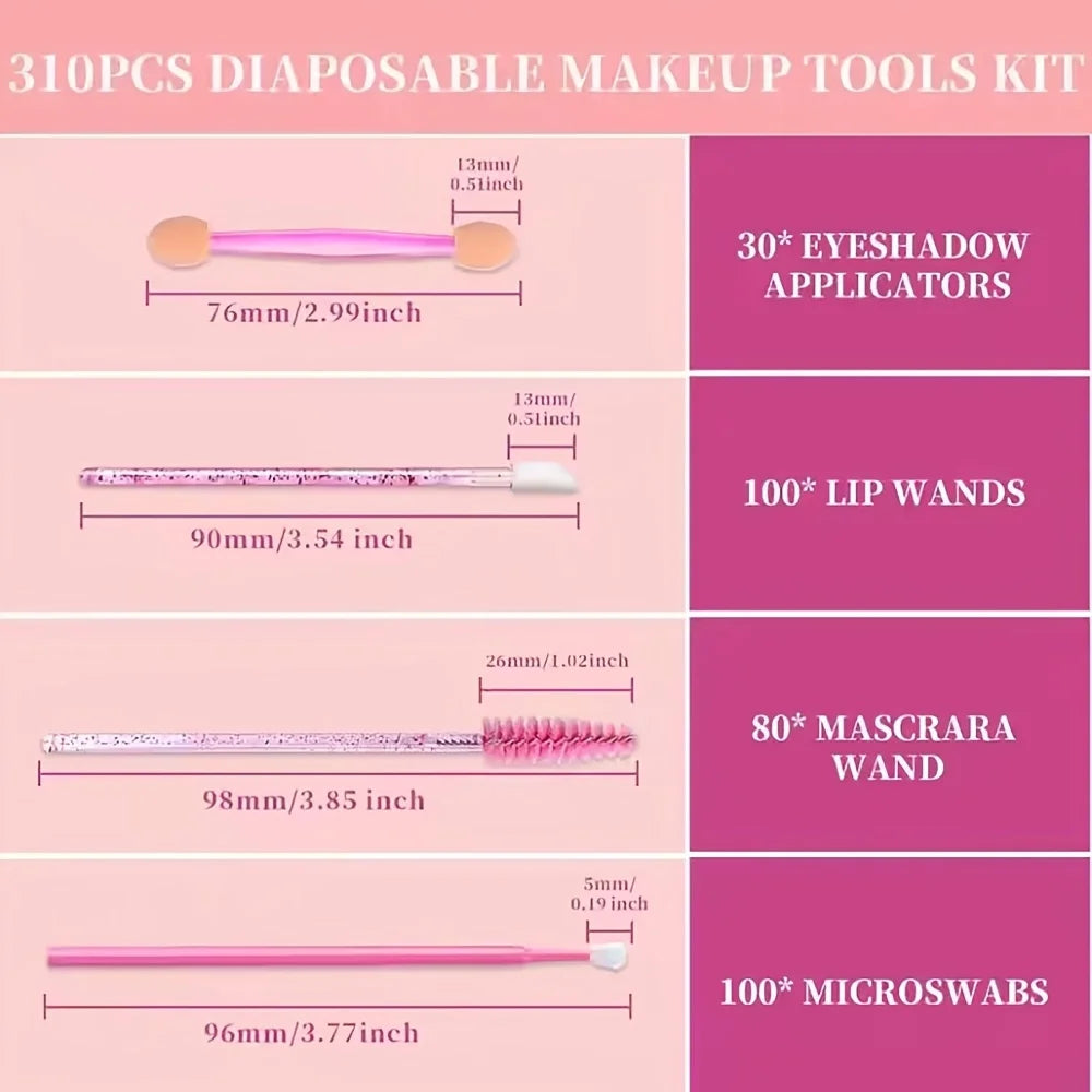 Makeup Artist Essentials Disposable Applicators Marcara Wands Lip Zpaxo