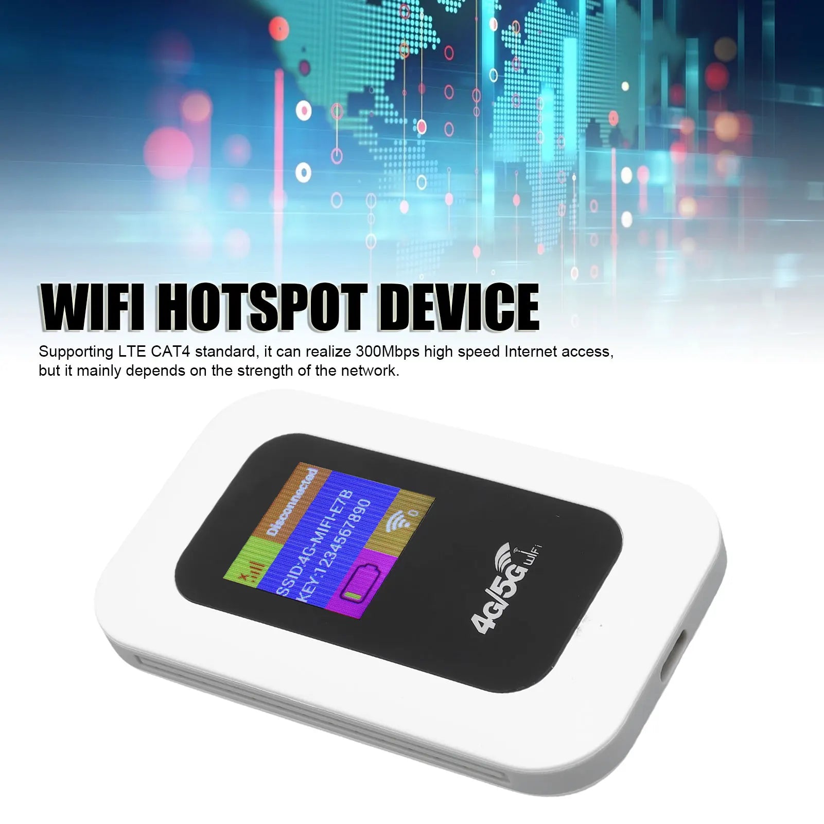 Wifi Hotspot Device 300Mbps Speed Wireless Network Travel Camping