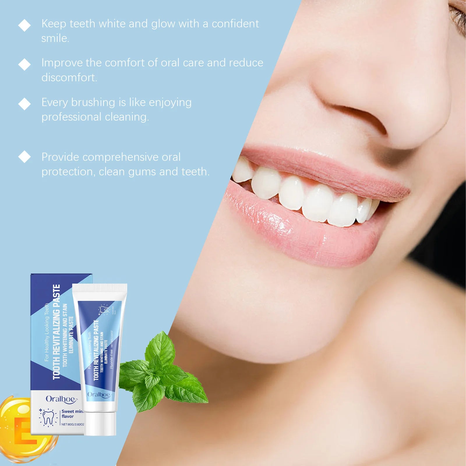 Oralhoe Whitening Toothpaste – Stain Removal & Tartar Control Whitening Toothpaste Zpaxo