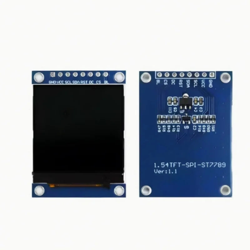 1 54-Inch TFT LCD Screen ST7789 Small 240 Display Full View SPI Zpaxo 8-pin module