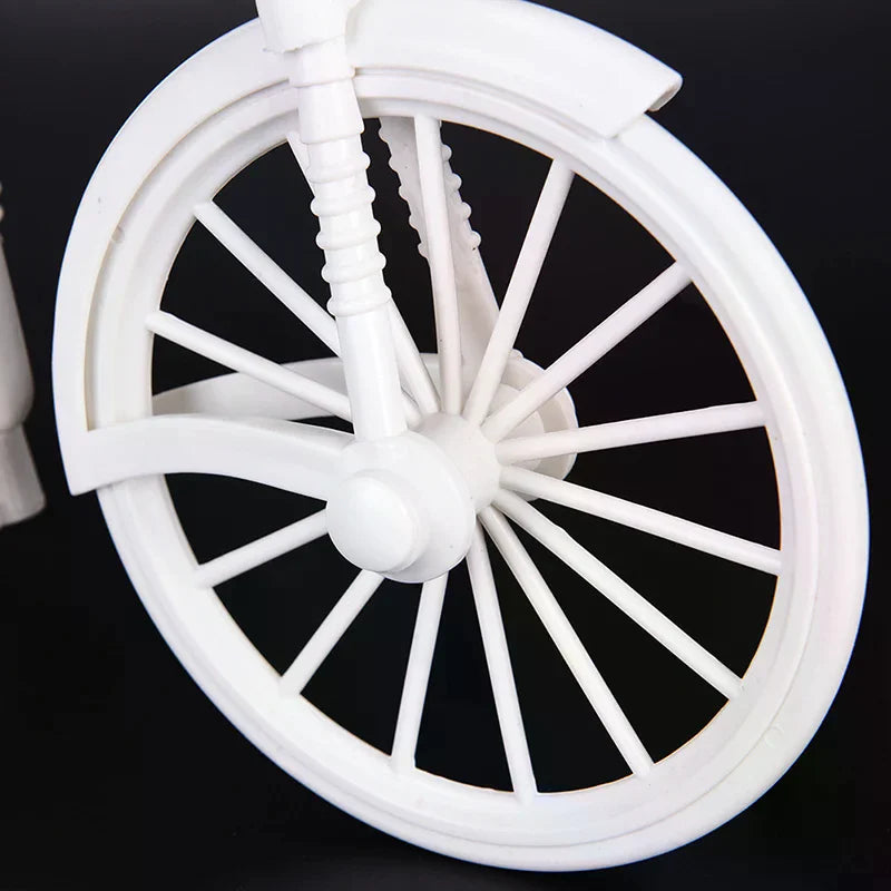 Design Flower Basket Storage Party Decoration New Plastic White Tricycle Bike Zpaxo