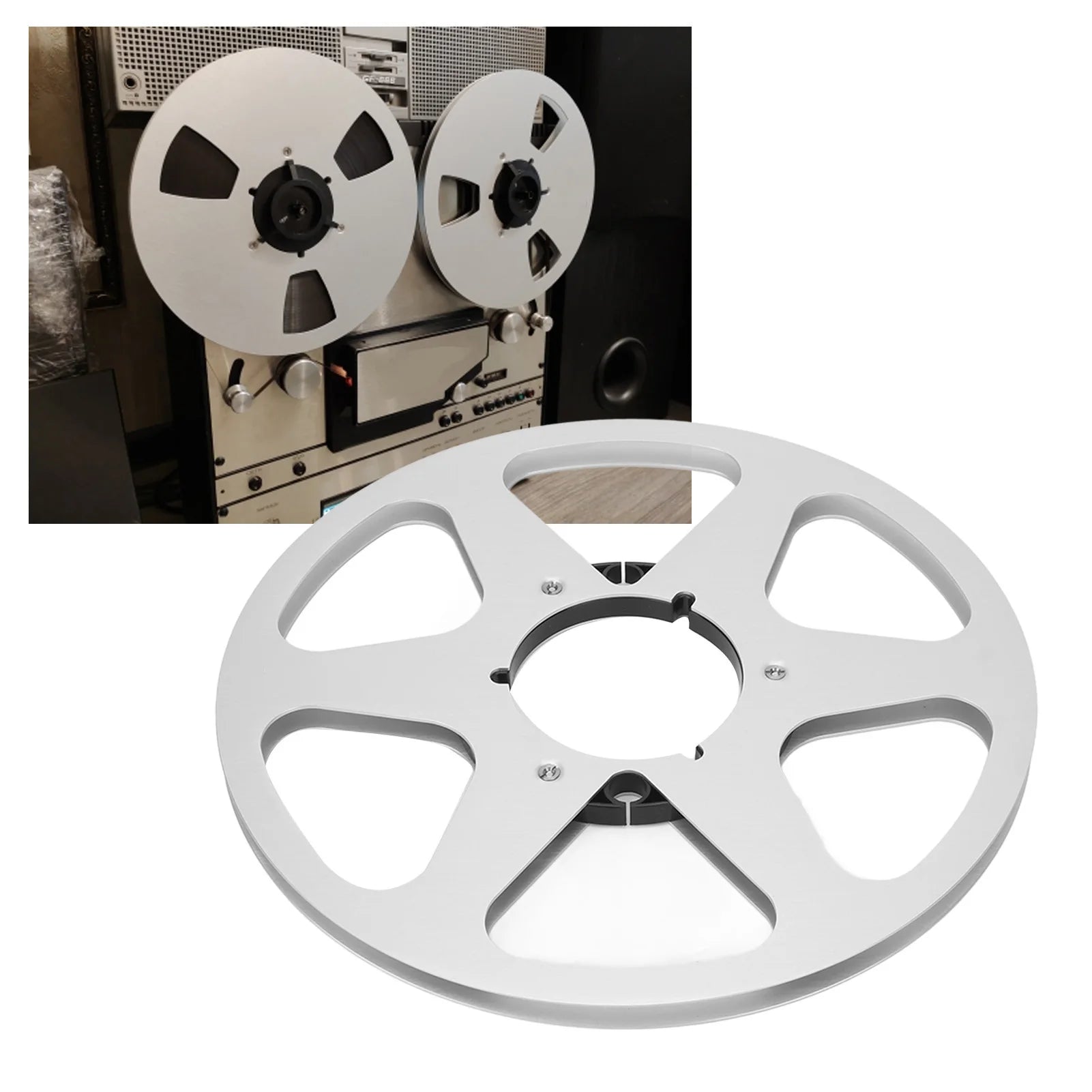 Open Reel Takeup 6 Holes Sound Aluminum Empty 1 Tapes