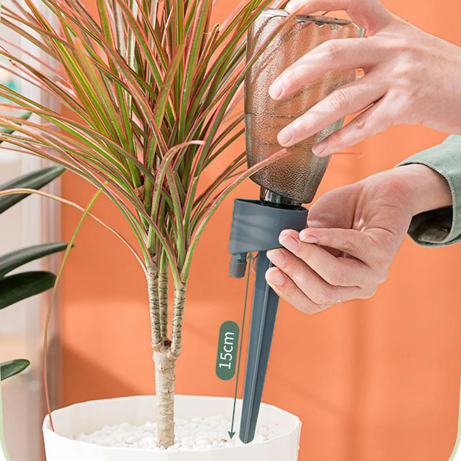 6-Pack Self-Watering Drip Irrigation Spikes | Auto Plant Feeder Drip Irrigation Spikes Zpaxo