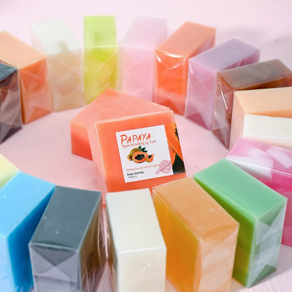 Papaya Essential Oil Facial Soap – Nourishing & Moisturizing Handmade Facial Soap Zpaxo Papaya 100g