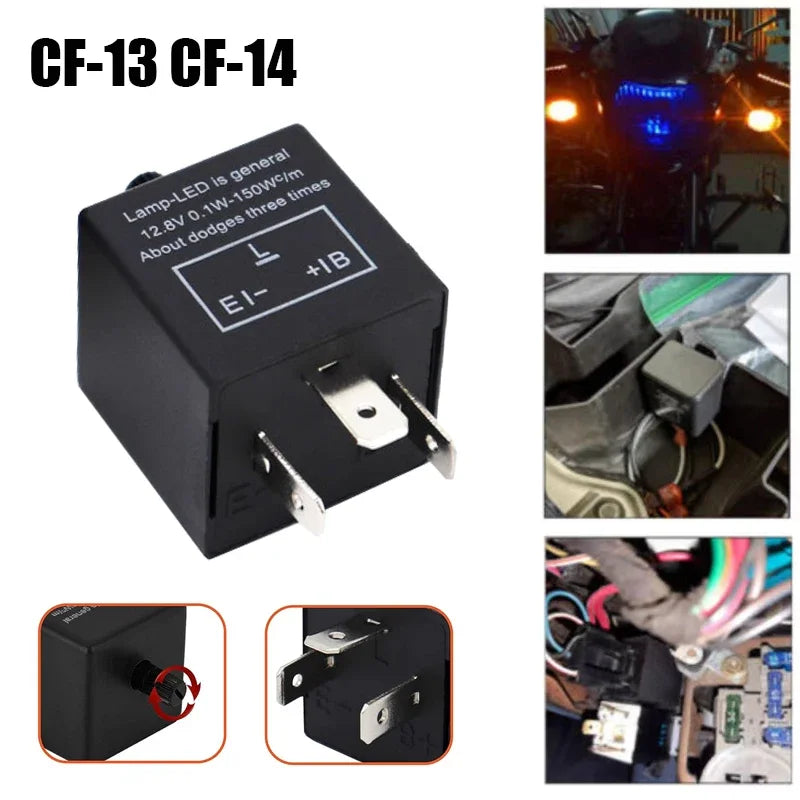 CF13KT CF14KT Universal 3 Pins 12 8V 0 1W-150W Adjustable LED Turn Zpaxo CF-14