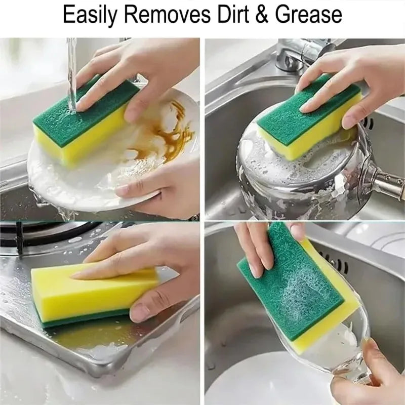 Highly Absorbent Kitchen Sponges for Kitchen Sink Dishwashing Sponges Holder Kitchen Cleaning Supplies Cleaning Pot CleaningTool Zpaxo
