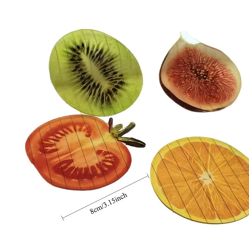 Fruit-shaped Acrylic Bookmark Grap Fig Design Semi-transparent Cute