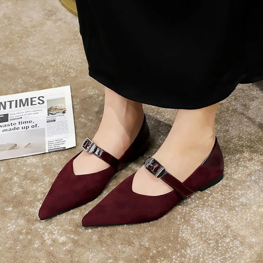 Flat shoes for women 2025 Spring Autumn casual leopard print women's shoes suede shallow mouth pointed toe loafers women shoes Zpaxo