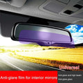 Accessories Night Reversing Anti Fog Film Safety film Car Interior Rearview Mirror Film Rearview mirror anti-reflective film Zpaxo Inverted Triang