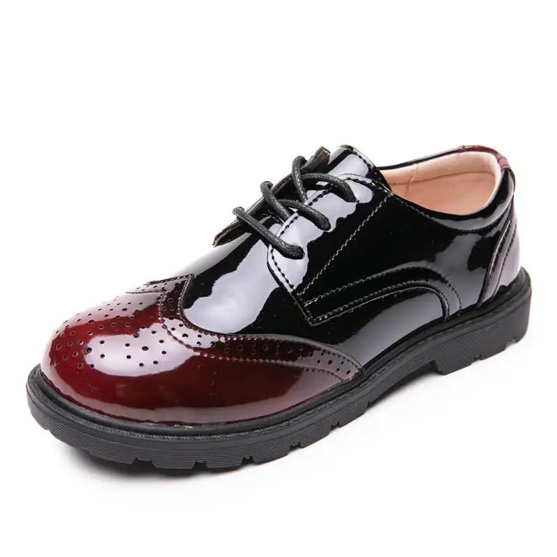 Kids Shoes Boys Leather Wedding School Show Dress Flats Light Classic Zpaxo