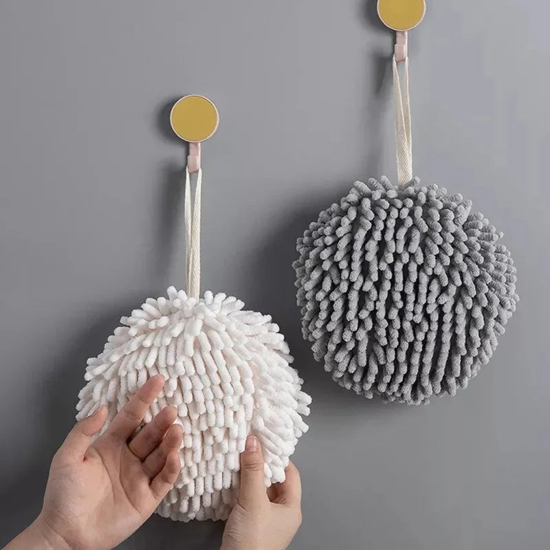 Chenille Hand Towel Ball – Quick-Dry Soft Microfiber 1/2/3 Pack