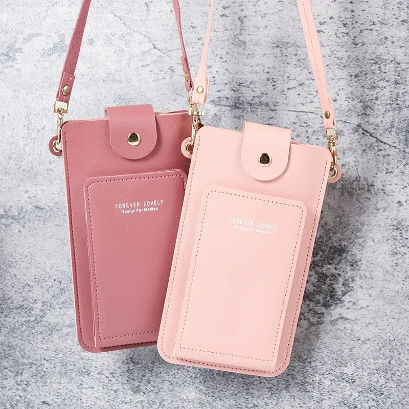 Leisure Fashion Cellphone Bag Screen-touch Design Crossbody Shoulder