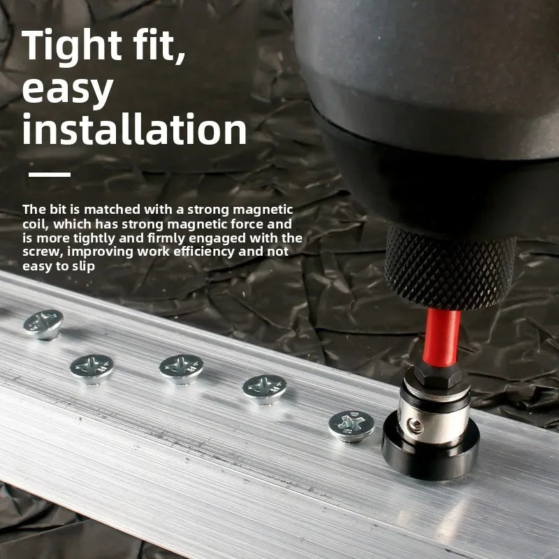 Magnetic Screwdriver Tips Professional Metal Drill Bit Precision Screwdriver Set Gypsum Board Locating Bit Phillips Bits Zpaxo