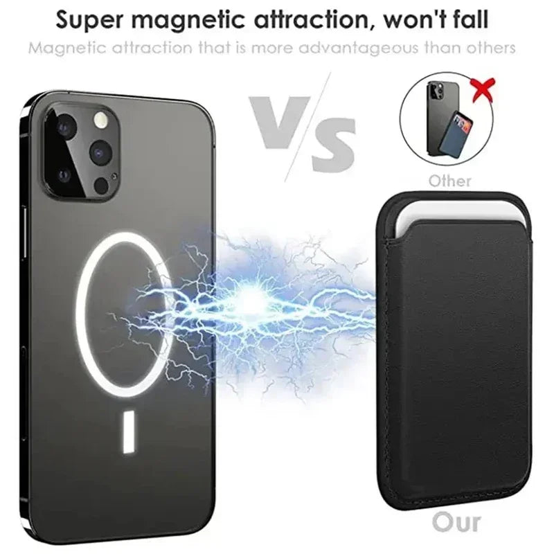 Portable Mobile Phone Magnet Leather Wallet Case Iphone 15 14 13 12