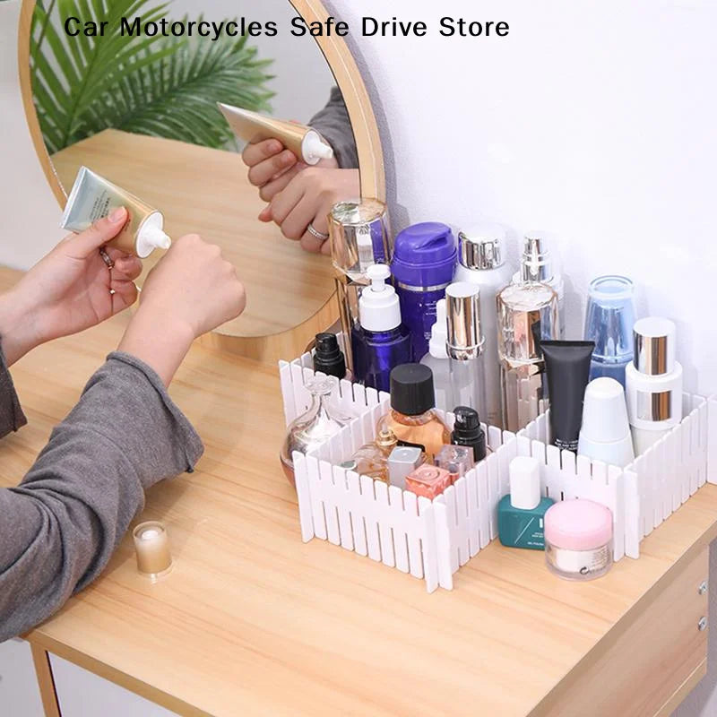 CM4PCS Adjustable Drawer Divider Partition Durable Storage Organiser