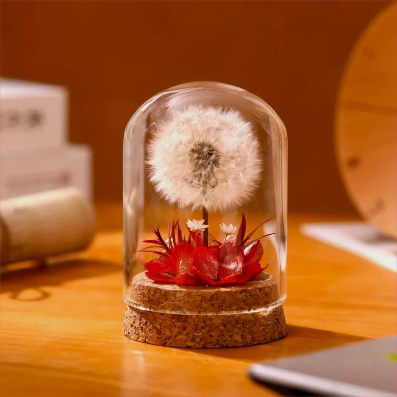 Desktop Decor Dried Dandelion Bouquet Preserved Flowers Birthday