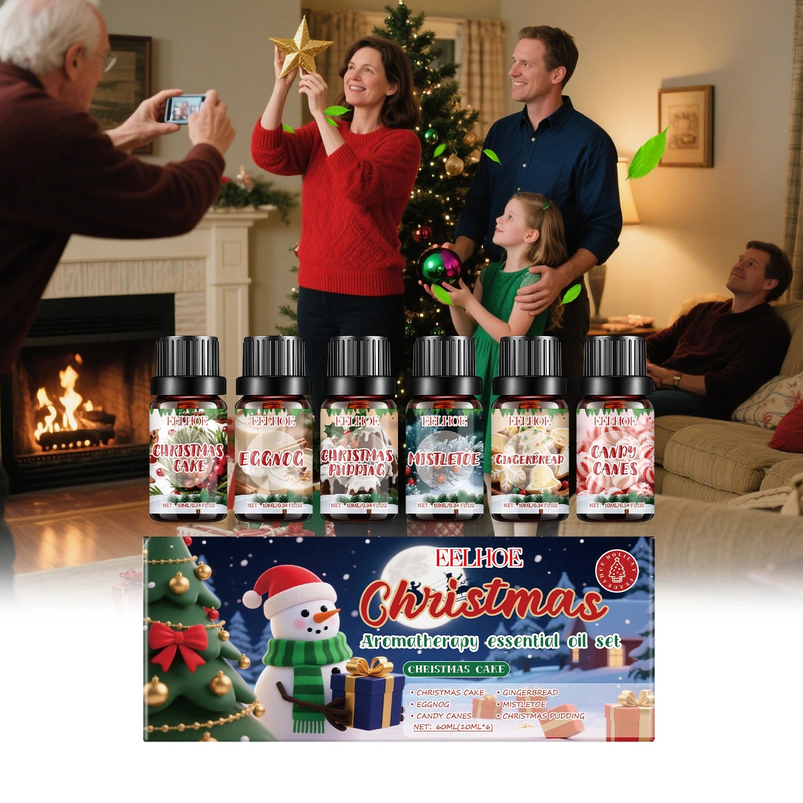 Christmas Aromatherapy Essential Oil Set – Holiday Home Scents Aromatherapy Essential Oil Zpaxo