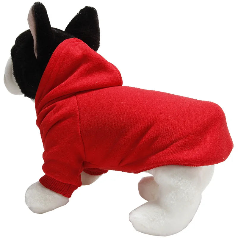 Winter Teddy Dog Clothes Sport Hoodies Sweatshirts Warm Coat Clothing
