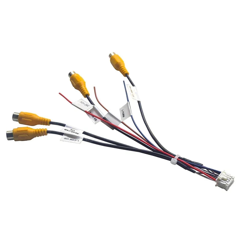 1 Piece DIY Accessories For Android Head Unit With Built-in 360 Panoramic Camera System 12Pin Cable Adapter Zpaxo