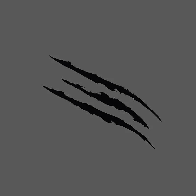Car Styling Headlights Personalized Stickers Monster Claw Scratch Zpaxo black