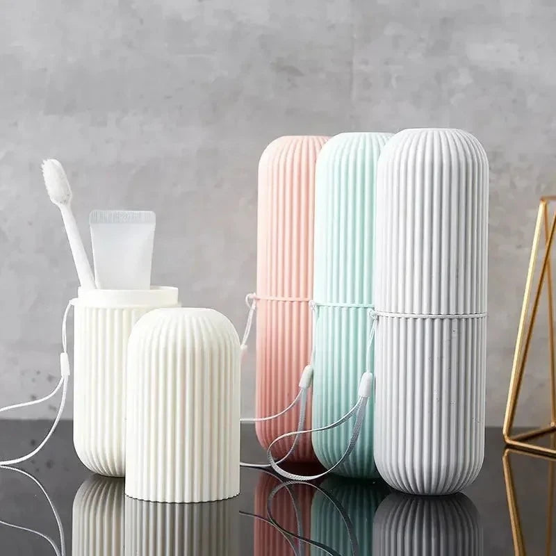 Portable Travel Toothbrush Toothpaste Storage Box Reusable Suitable