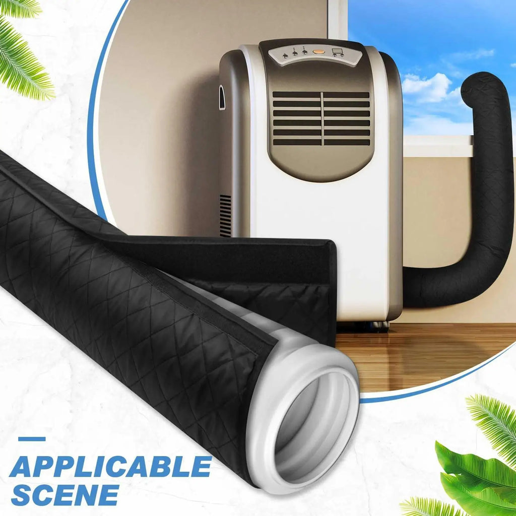 AC Hose Insulation Sleeve Thermal Pipe Cover 5& Portable Exhaust Vent