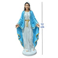 Mary Statue Open Arms Religious Figurine Resin Desk Ornament Home