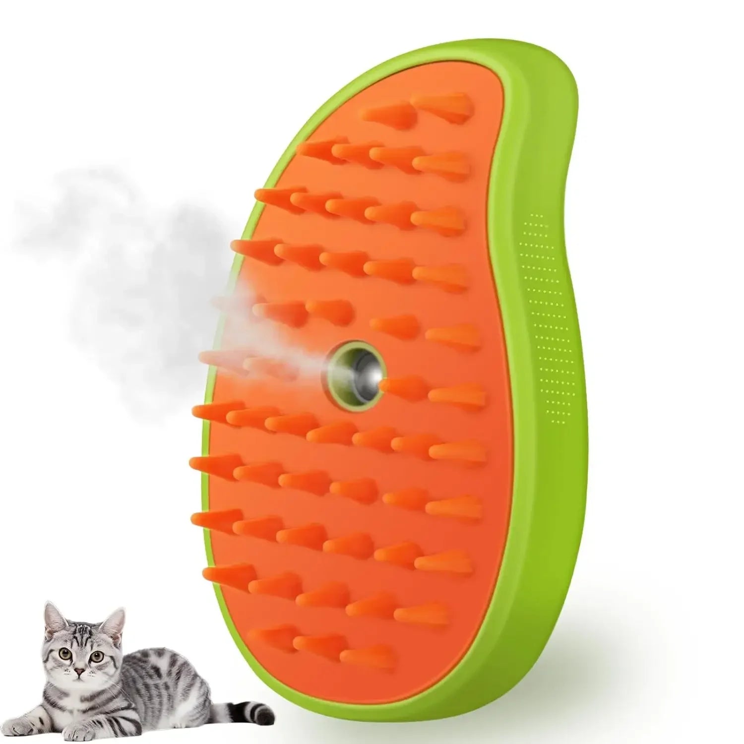 Cat Dog Steamy Brush Steam Brush Electric Sprayer for Massage Pet Grooming tool Shedding 3 in 1 Electric Sprays Massage Combs Zpaxo green 3Pcs