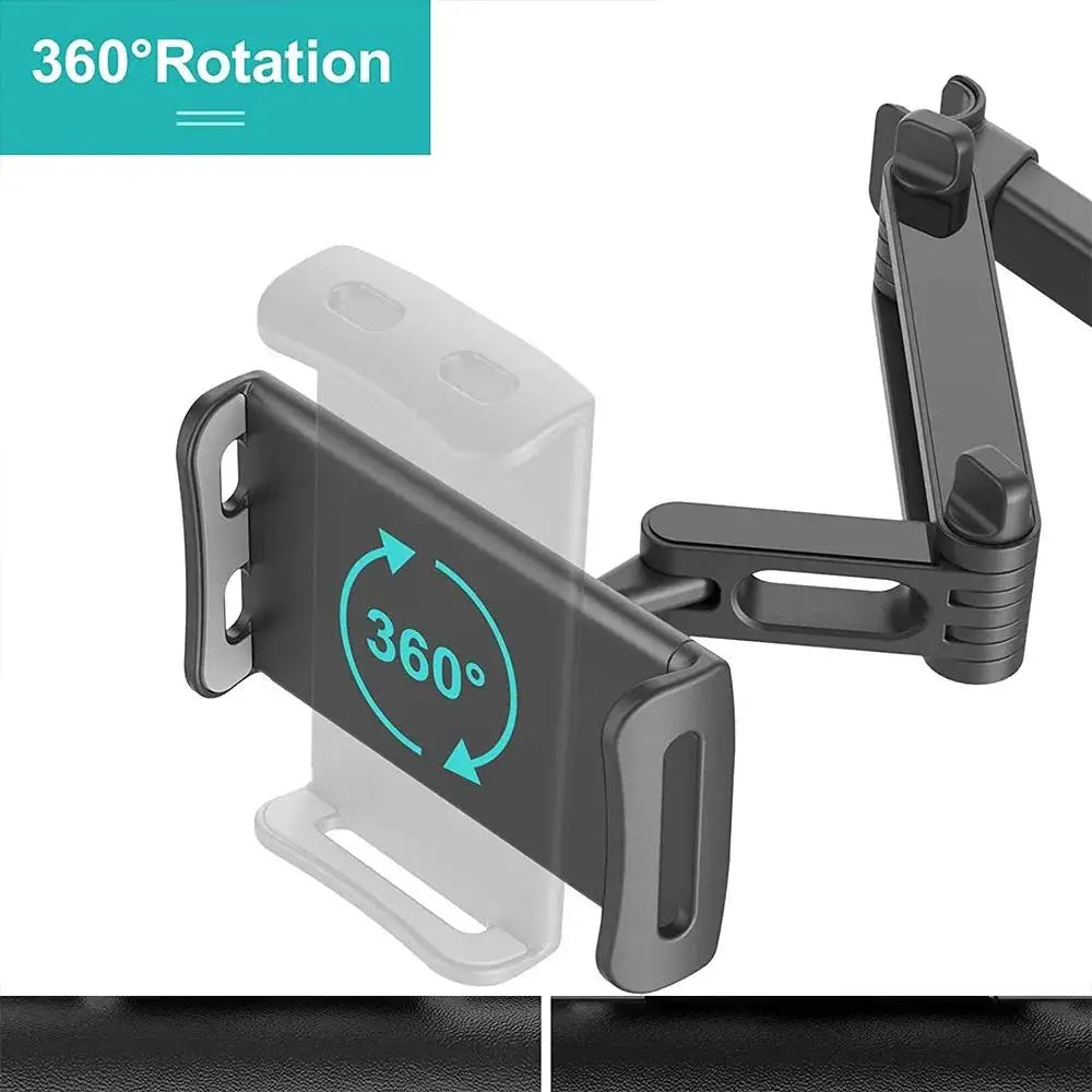 Universal Car Headrest Mobile Phone Holder Telescopic Anti Shake Auto Table Holder Smartphone Mount For 4-11 Inches iPad iPhone Zpaxo