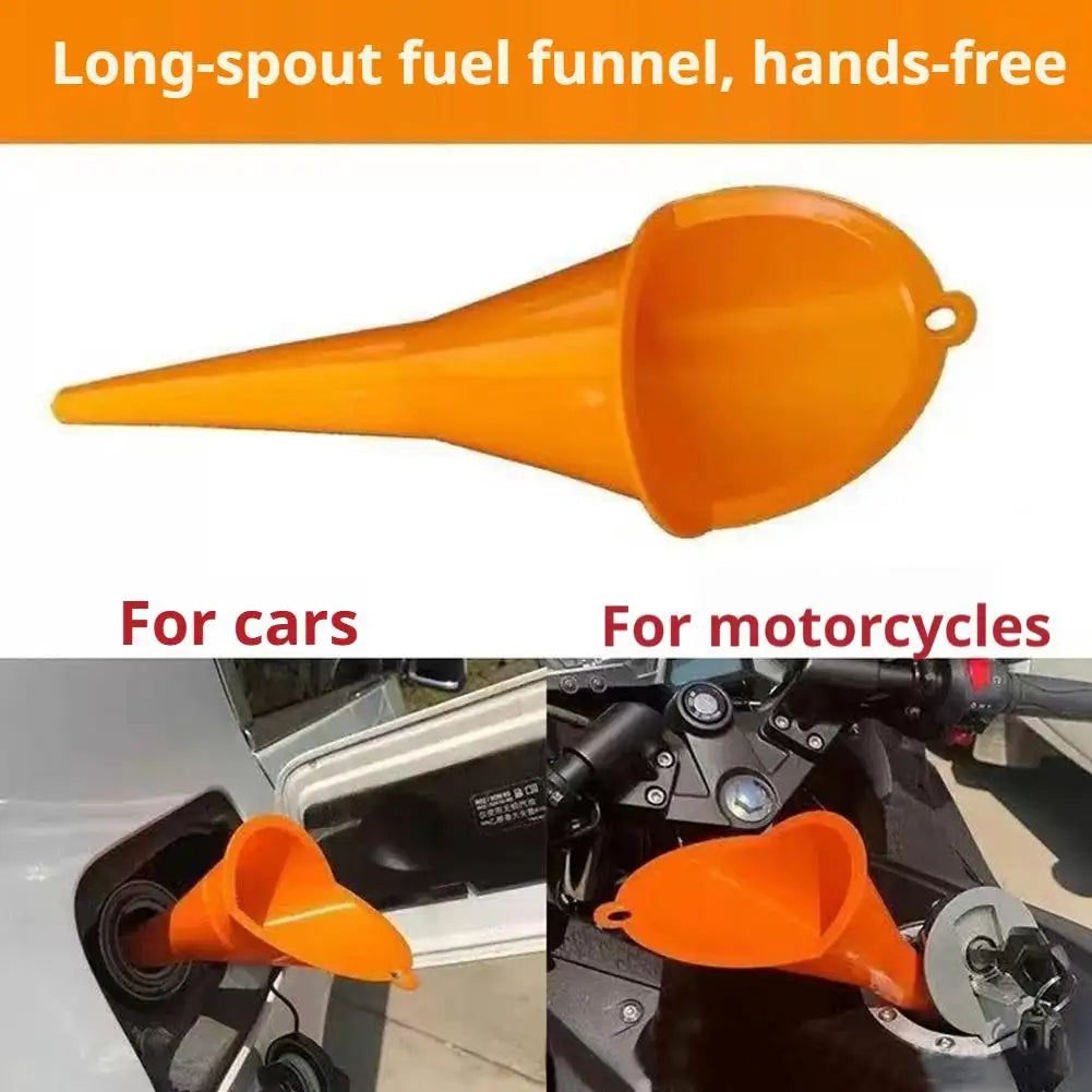 Long Stem Refueling Funnel – Oil, Gas & Fuel for Car & Bike Automotive Funnel Zpaxo