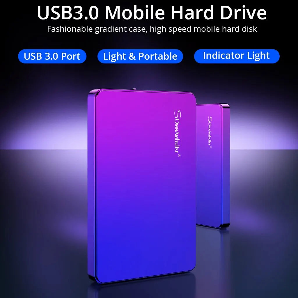 SomnAmbulist HDD 2.5Inch Portable External Hard Drive 250GB 320GB 500GB 1TB USB3.0 Storage Compatible for PC Laptops TV PS4 Xbox Zpaxo