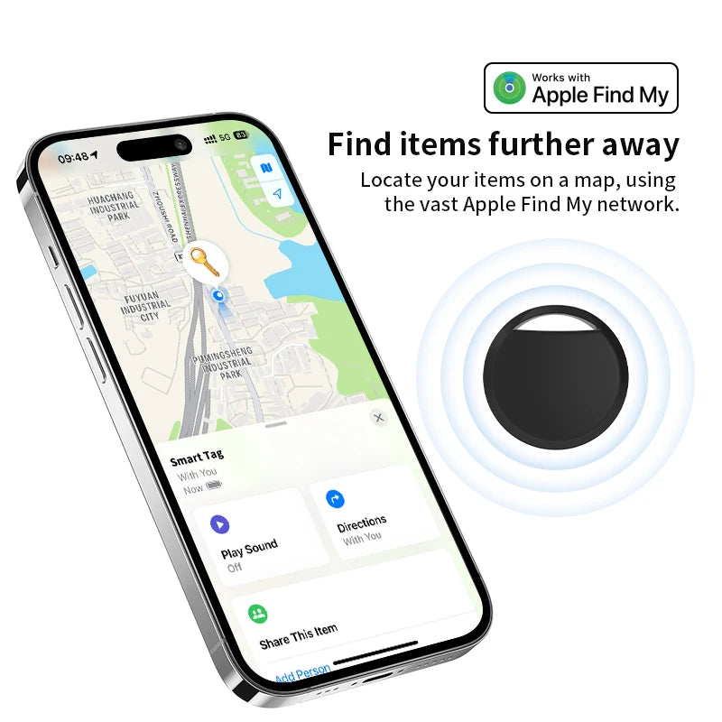 Anti-lose Tracker Mini Smart Tag Apple Find My App IOS Bluetooth GPS