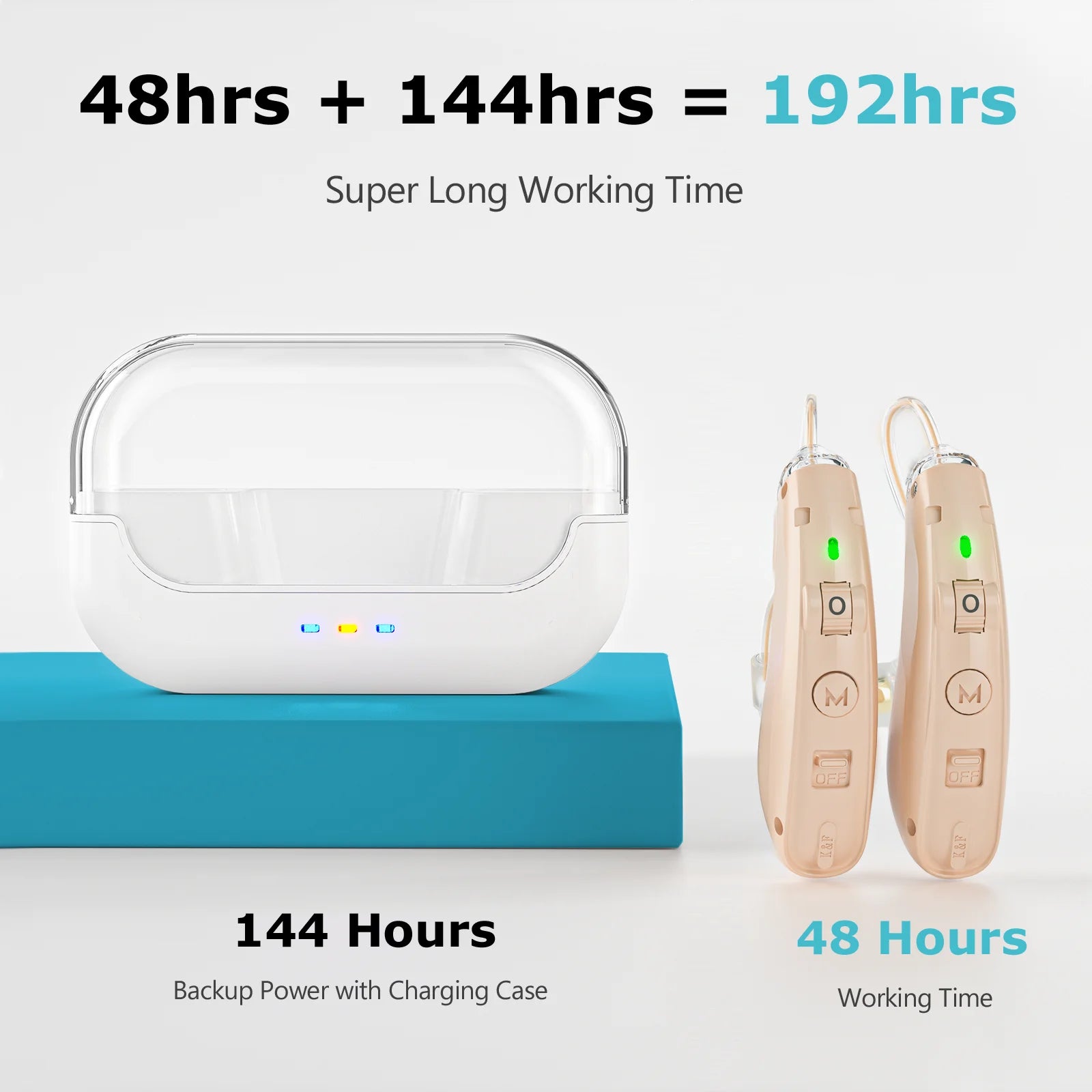 Hearing Amplifiers Earbud Invisible Long-lasting Charging Case