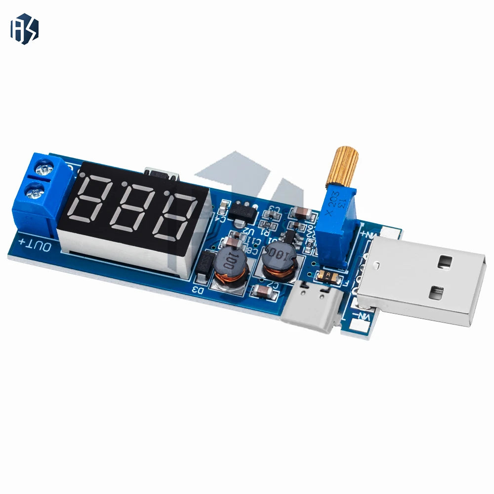 USB 5V Boost Buck Adjustable Module 1 2V 24V Step-up Step-down Power Zpaxo
