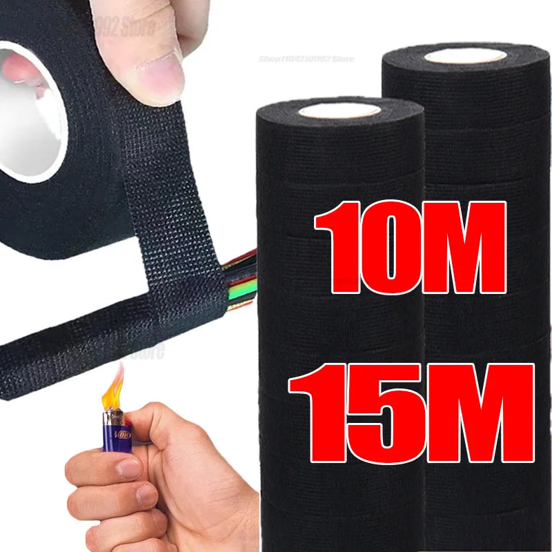 Sound Absorbing Tape Black Adhesive Electrical Soundproof Tape Electric Insulation Tape Automotive Fabric Cloth Tapes Zpaxo
