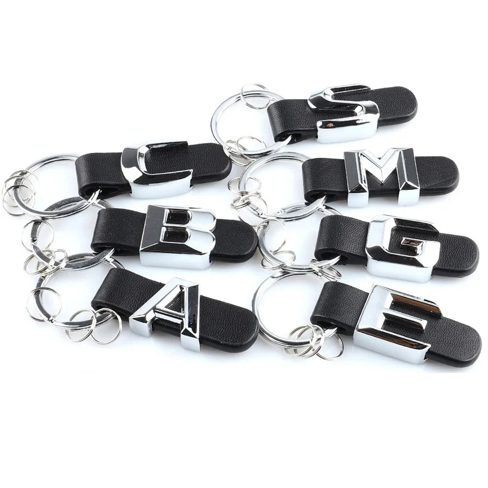 3D Mercedes Benz Keychain – Zinc Alloy & PU Leather Key Ring