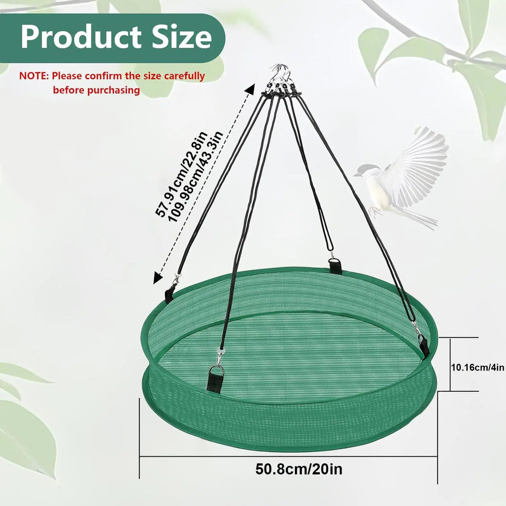 Outdoor Bird Feeders Window Bird Feeder Tray Heavy Duty Spill Proof Catcher Tray Outdoor Decor for Backyard Garden Porch Deck Zpaxo