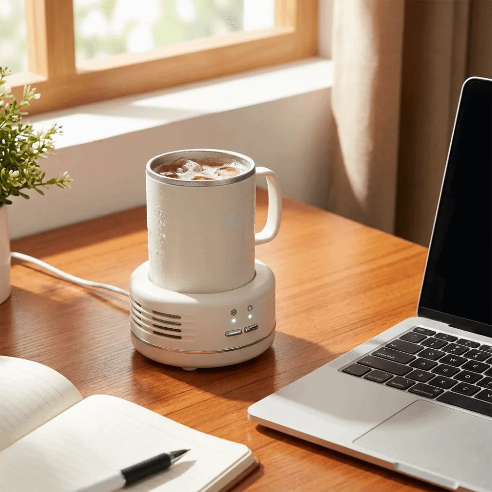 Quick Cooling Cup Compact One-button Switch Cold Warm Food-contact Zpaxo