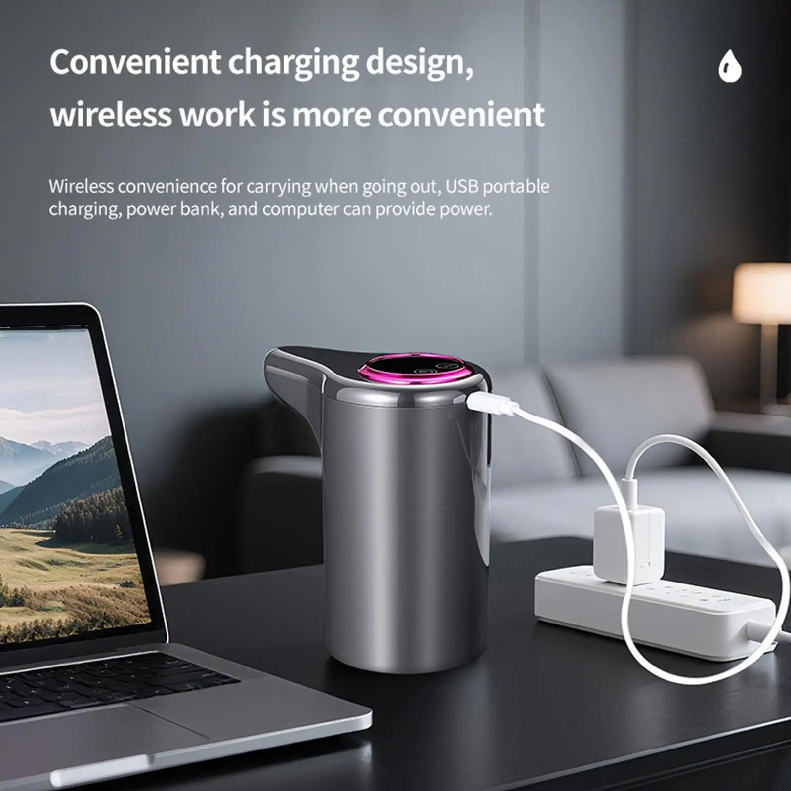 Portable Water Dispenser Pump USB Rechargeable Automatic Electric