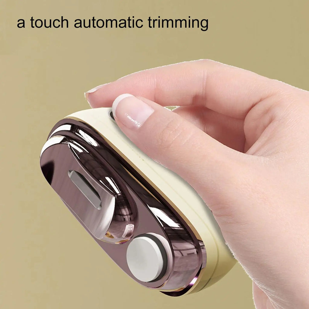 Electric Nail Clippers Thick Toenails LED Light Professional Safe
